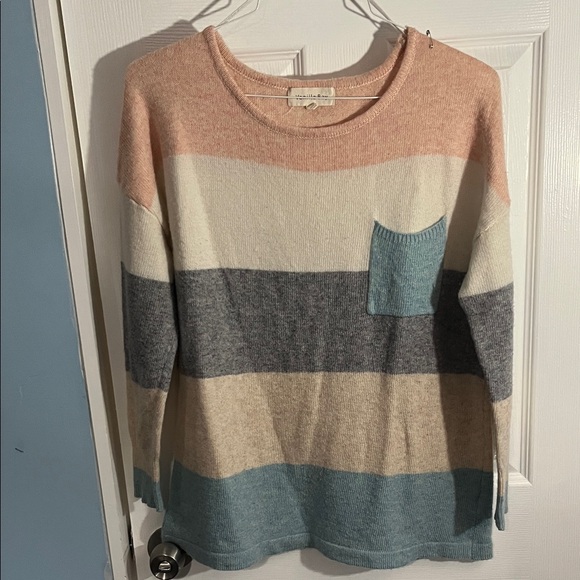 Vanilla Bay Tops - Vanilla Bay Pink Knit Sweater